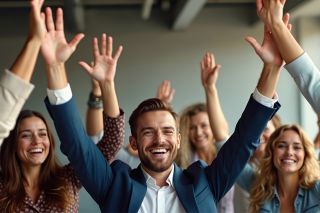 © Viktor - stock.adobe.com Foto: Fröhliches Team