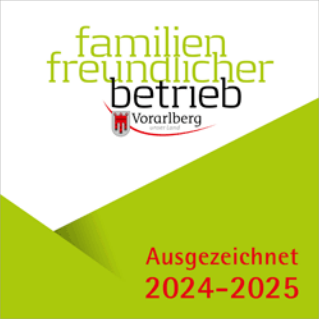 Gütesiegel Familienfreundlicher Betrieb 2020-2021