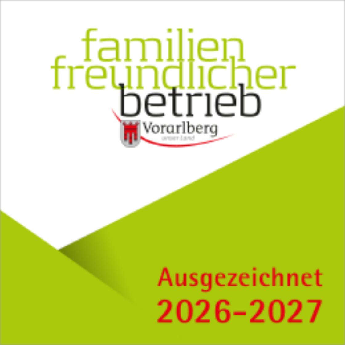 Gütesiegel Familienfreundlicher Betrieb 2020-2021